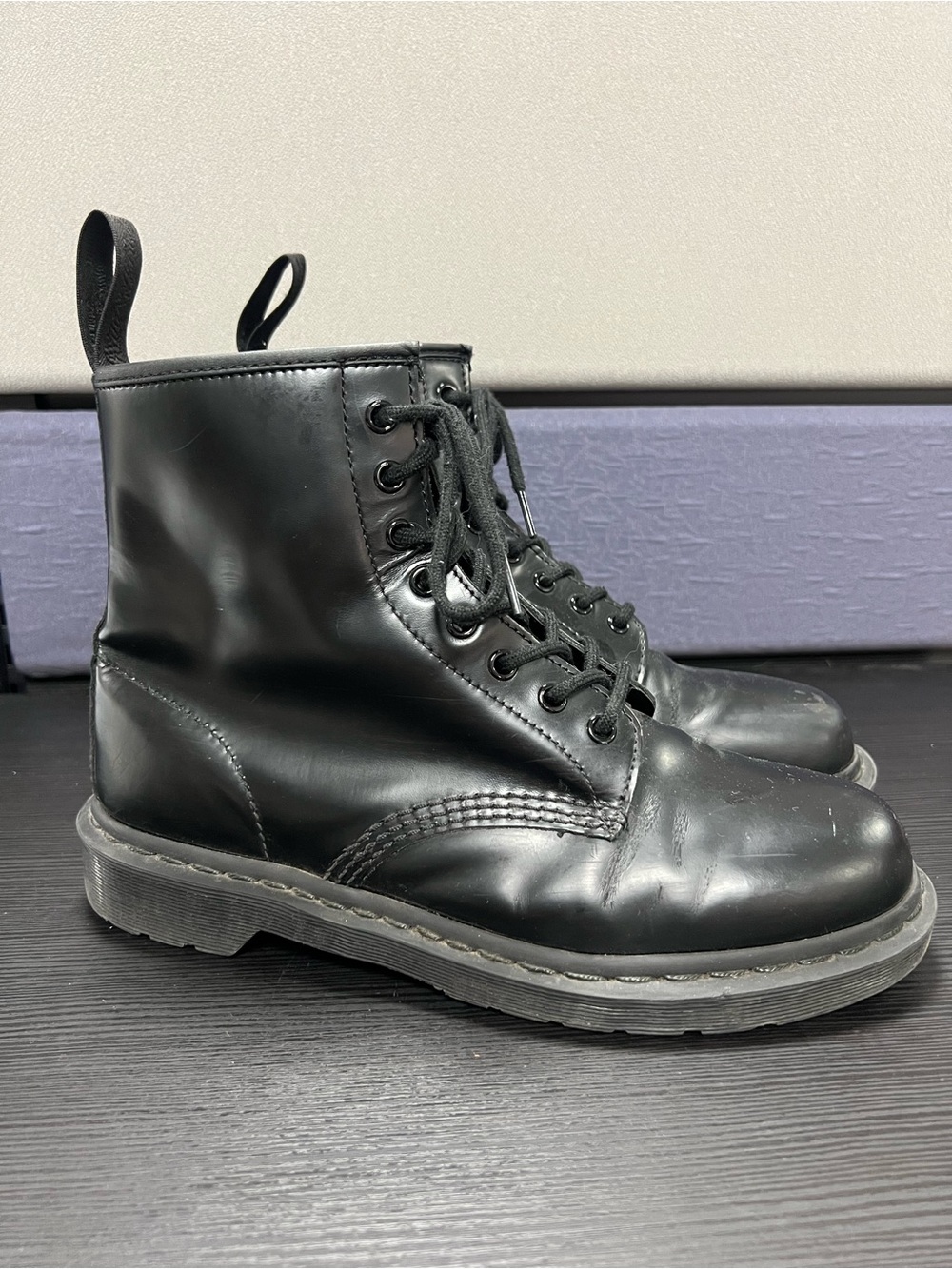 Black Dr. Marten Lace Up Boots